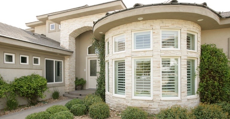 Exterior view of shutters Honolulu home